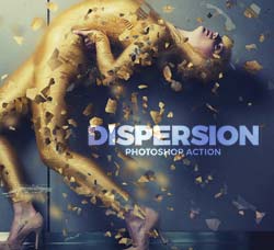 极品PS动作－碎片散离：Dispersion 1 Photoshop Action